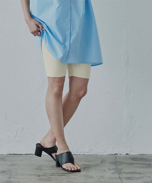 miette（ミエット）の「ﾊｰﾌﾘﾌﾞﾚｷﾞﾝｽﾊﾟﾝﾂ（その他パンツ・レディース・ブラウン/アイボリー・S/M）」の6枚目の写真