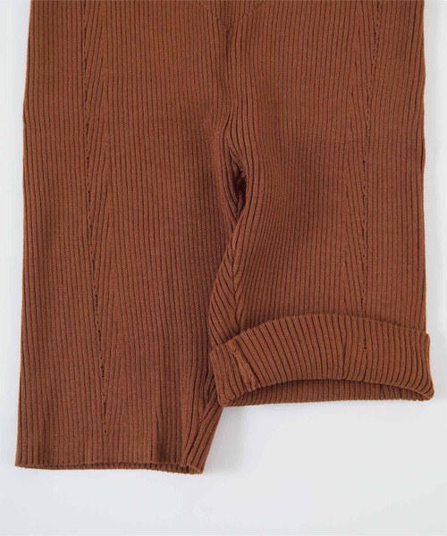 miette（ミエット）の「ﾊｰﾌﾘﾌﾞﾚｷﾞﾝｽﾊﾟﾝﾂ（その他パンツ・レディース・ブラウン/アイボリー・S/M）」の13枚目の写真