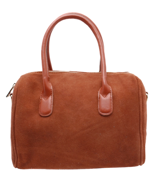 mystic（ミスティック）の「スウェードボストン（ボストンバッグ・レディース・キャメル/ブラック/ライトグレー/エメラルド・ﾌﾘ-）」の4枚目の写真