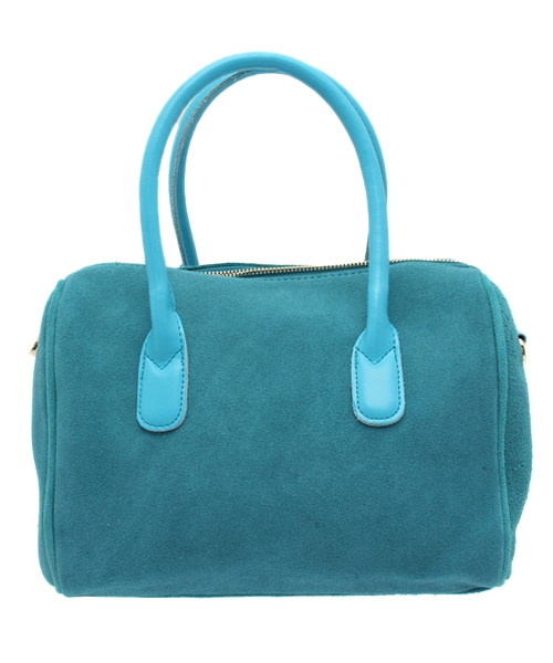 mystic（ミスティック）の「スウェードボストン（ボストンバッグ・レディース・キャメル/ブラック/ライトグレー/エメラルド・ﾌﾘ-）」の3枚目の写真