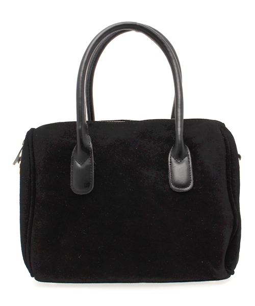 mystic（ミスティック）の「スウェードボストン（ボストンバッグ・レディース・キャメル/ブラック/ライトグレー/エメラルド・ﾌﾘ-）」の2枚目の写真