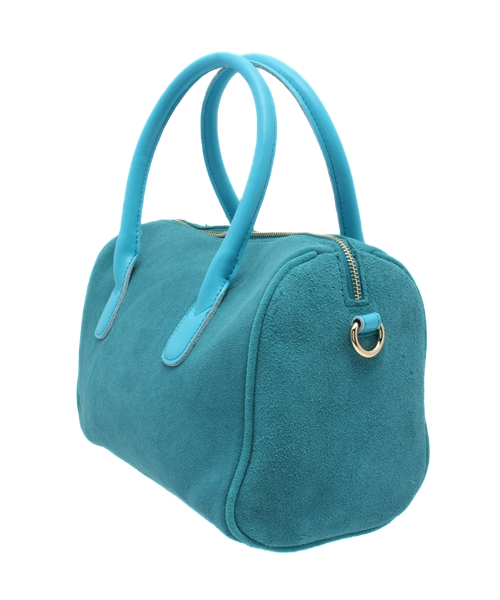 mystic（ミスティック）の「スウェードボストン（ボストンバッグ・レディース・キャメル/ブラック/ライトグレー/エメラルド・ﾌﾘ-）」の18枚目の写真