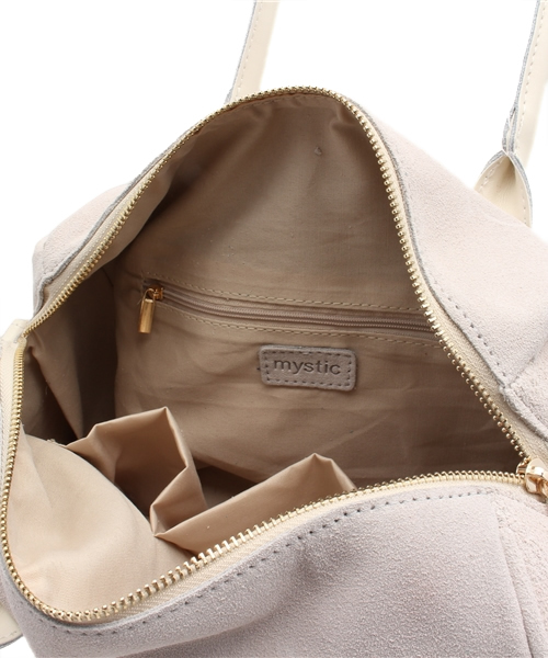 mystic（ミスティック）の「スウェードボストン（ボストンバッグ・レディース・キャメル/ブラック/ライトグレー/エメラルド・ﾌﾘ-）」の10枚目の写真