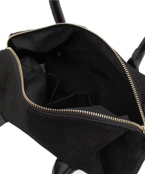 mystic（ミスティック）の「スウェードボストン（ボストンバッグ・レディース・キャメル/ブラック/ライトグレー/エメラルド・ﾌﾘ-）」の6枚目の写真