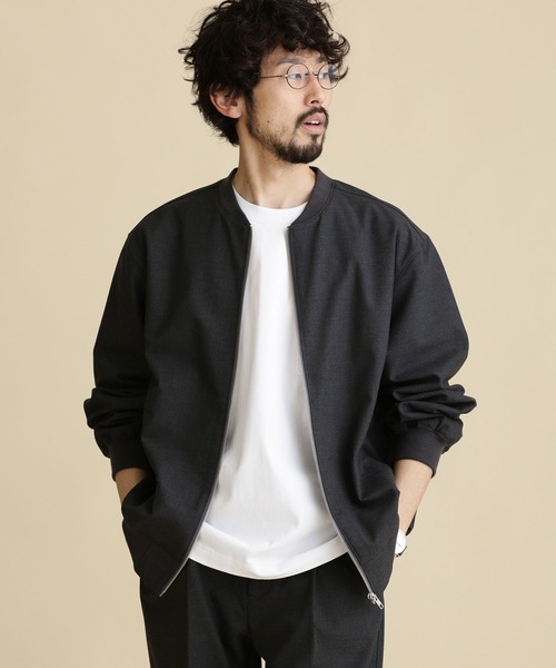 【未使用】nano universe ナノユニバース]メンズ ベージュ MA-1 NANO universe（ナノユニバース）の「LB.04/TRインタックMA-1