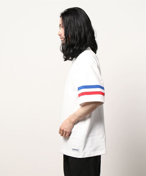 Grand PARK（グランドパーク）の「別注BARBARIANラインTシャツ（Tシャツ/カットソー・メンズ・グレー/ブルー/グリーン・MEDIUM/LARGE）」の4枚目の写真