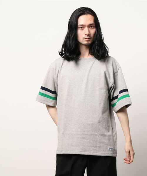 Grand PARK（グランドパーク）の「別注BARBARIANラインTシャツ（Tシャツ/カットソー・メンズ・グレー/ブルー/グリーン・MEDIUM/LARGE）」の15枚目の写真