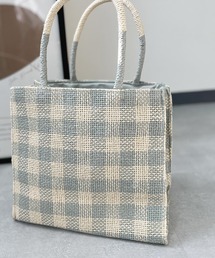 チェックボックスペーパートートバッグ