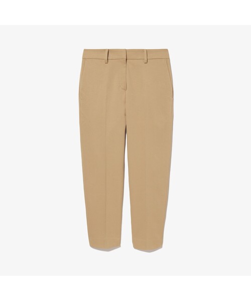 LACOSTE（ラコステ）の「撥水テーパードクロップドチノパンツ（チノパンツ・レディース・ベージュ/ネイビー・36/34/40/38）」の3枚目の写真