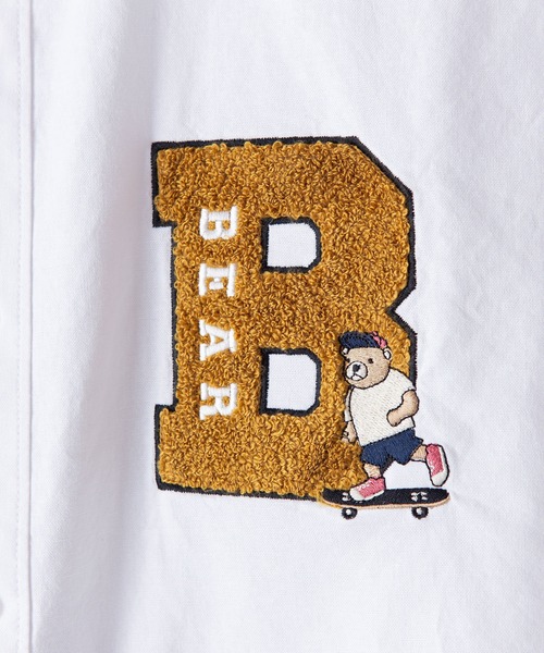 brknhome(ブロークンホーム)の「【UNIIT/ユニット】 サガラ刺繍 ワッペン ワンポイント ビッグシルエット 半袖シャツ(シャツ/ブラウス・メンズ・ホワイト/ネイビー/グリーン・MEDIUM/LARGE)」の8枚目の写真