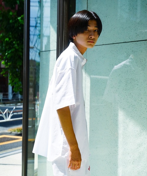 brknhome(ブロークンホーム)の「【UNIIT/ユニット】 サガラ刺繍 ワッペン ワンポイント ビッグシルエット 半袖シャツ(シャツ/ブラウス・メンズ・ホワイト/ネイビー/グリーン・MEDIUM/LARGE)」の20枚目の写真