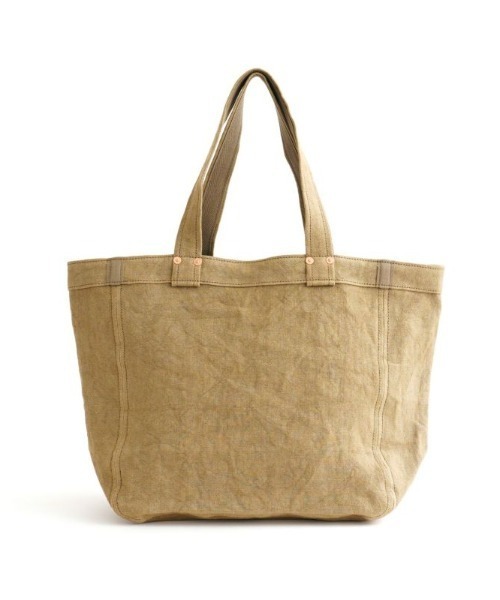 ARTS & CRAFTS（アーツアンドクラフト）の「アーツアンドクラフツ / LINEN CANVAS リネンキャンバス / TOTE M トートM（トートバッグ・レディース・マスタード/サンドベージュ/オリーブ/オフホワイト・FREE）」の6枚目の写真
