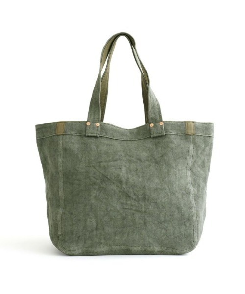 ARTS & CRAFTS（アーツアンドクラフト）の「アーツアンドクラフツ / LINEN CANVAS リネンキャンバス / TOTE M トートM（トートバッグ・レディース・マスタード/サンドベージュ/オリーブ/オフホワイト・FREE）」の5枚目の写真