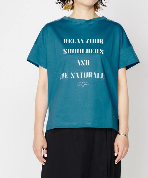 nota(ノータ)の「ロゴTシャツ(Tシャツ/カットソー・レディース・ブラック/ブルー/オフホワイト・FREE)」の3枚目の写真