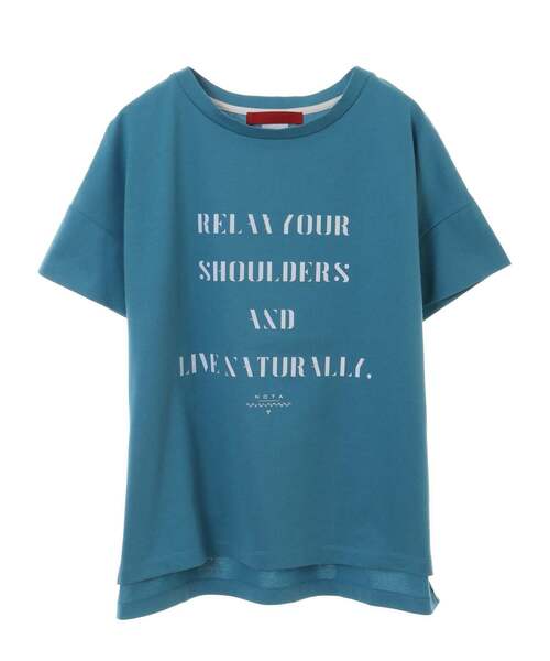 nota(ノータ)の「ロゴTシャツ(Tシャツ/カットソー・レディース・ブラック/ブルー/オフホワイト・FREE)」の7枚目の写真