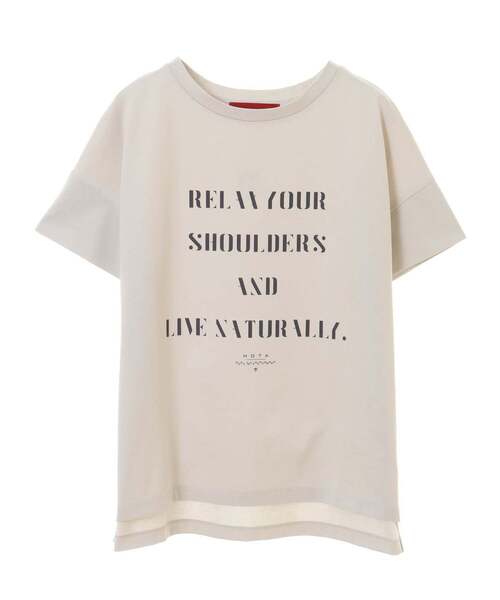 nota(ノータ)の「ロゴTシャツ(Tシャツ/カットソー・レディース・ブラック/ブルー/オフホワイト・FREE)」の8枚目の写真