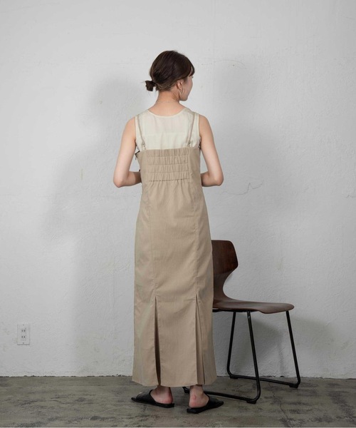 Amiur（エミレ）の「crape mermaid line ops（ワンピース・レディース・ブラック/アイボリー/グレイッシュベージュ・FREE）」の13枚目の写真