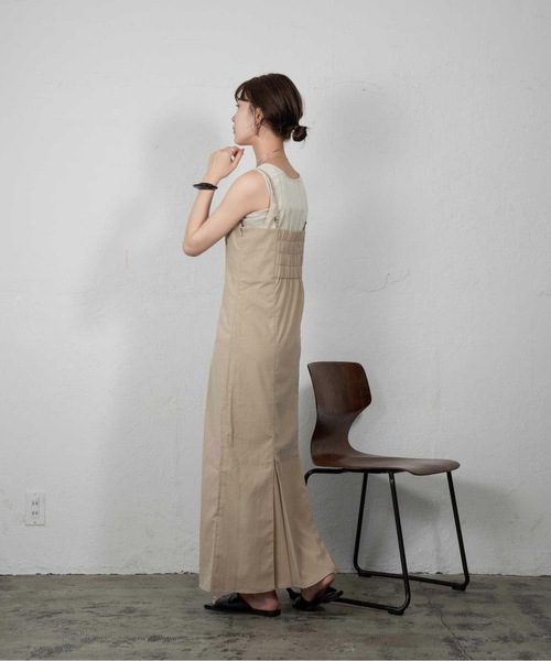 Amiur（エミレ）の「crape mermaid line ops（ワンピース・レディース・ブラック/アイボリー/グレイッシュベージュ・FREE）」の15枚目の写真