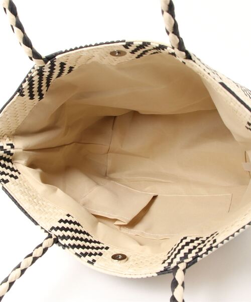 Bou Jeloud（ブージュルード）の「【WEB限定】ギンガムロングハンドルトート（かごバッグ・レディース・ブラック/グレー・-）」の13枚目の写真