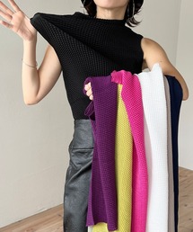 non non iron petit high neck po / 伸縮性抜群!アイロン不要なプチハイネックノースリプルオーバー