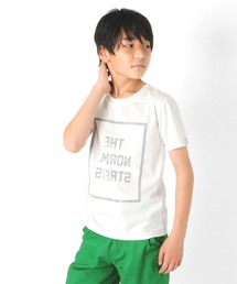 GLAZOS（グラソス）の「接触冷感リフレクトBOXロゴプリント半袖Tシャツ（Tシャツ/カットソー・キッズ）」