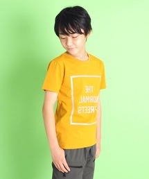 GLAZOS | 機能天竺・接触冷感リフレクトBOXロゴプリント半袖Tシャツ(Tシャツ/カットソー)