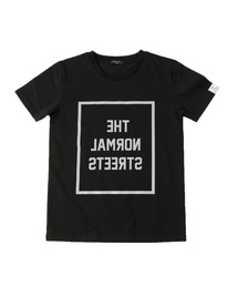 GLAZOS | 機能天竺・接触冷感リフレクトBOXロゴプリント半袖Tシャツ(Tシャツ/カットソー)