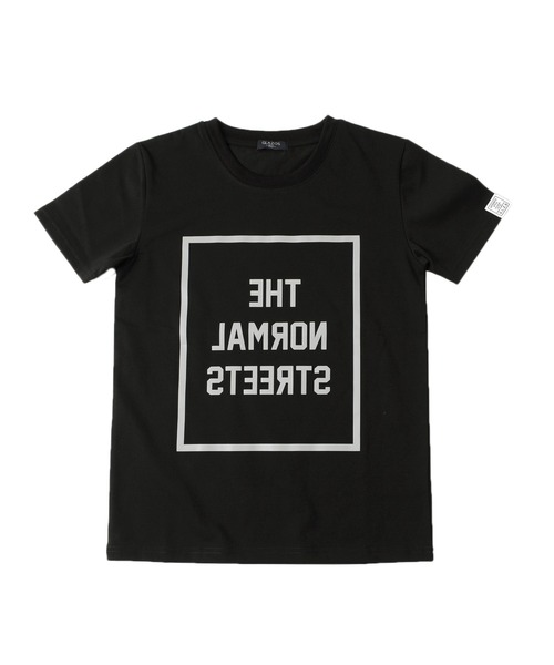 GLAZOS(グラソス)の「接触冷感リフレクトBOXロゴプリント半袖Tシャツ(Tシャツ/カットソー・キッズ・イエロー/ホワイト/ブラック・160cm/140cm/150cm/130cm/170cm)」の1枚目の写真