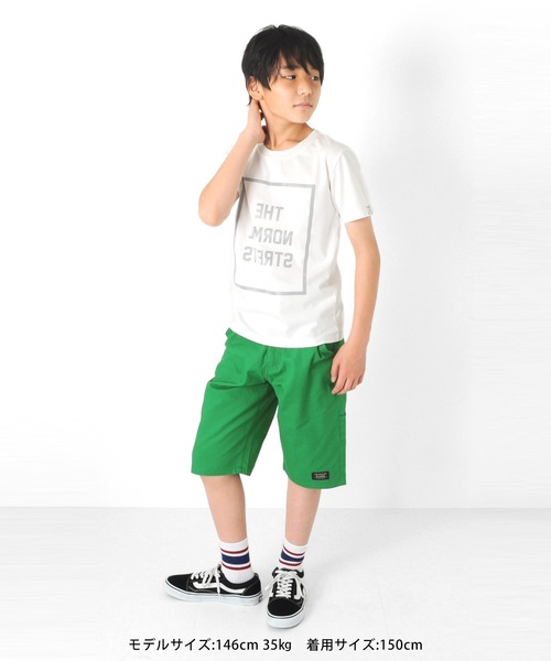 GLAZOS(グラソス)の「接触冷感リフレクトBOXロゴプリント半袖Tシャツ(Tシャツ/カットソー・キッズ・イエロー/ホワイト/ブラック・160cm/140cm/150cm/130cm/170cm)」の9枚目の写真