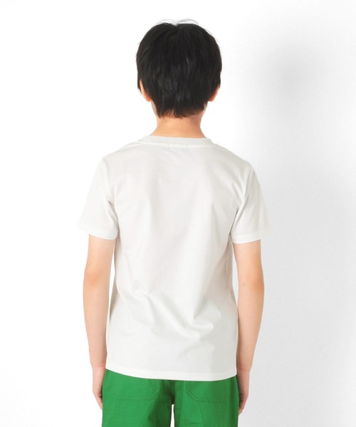 GLAZOS(グラソス)の「接触冷感リフレクトBOXロゴプリント半袖Tシャツ(Tシャツ/カットソー・キッズ・イエロー/ホワイト/ブラック・160cm/140cm/150cm/130cm/170cm)」の7枚目の写真