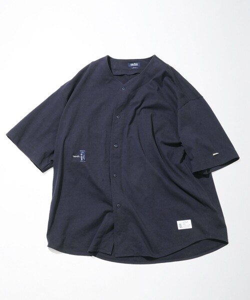 NAUTICA(ノーティカ)の「NAUTICA/ノーティカ Baseball Shirt “TOO HEAVY”(カーディガン/ボレロ・メンズ・ホワイト/ネイビー・MEDIUM/LARGE/X-LARGE/XX-LARGE)」の4枚目の写真