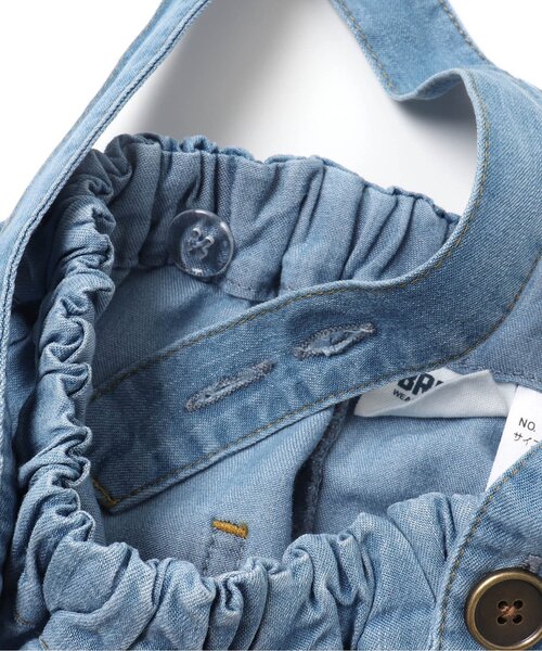 BREEZE(ブリーズ)の「Tシャツ&サロペットセット(ロンパース・キッズ・オレンジ/ブルー・70/80)」の4枚目の写真