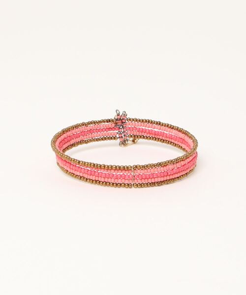 チャイハネ(チャイハネ)の「【チャイハネ】ミティバングル(バングル/リストバンド・レディース・ホワイト/ピンク/イエロー/ブルー・FREE)」の1枚目の写真