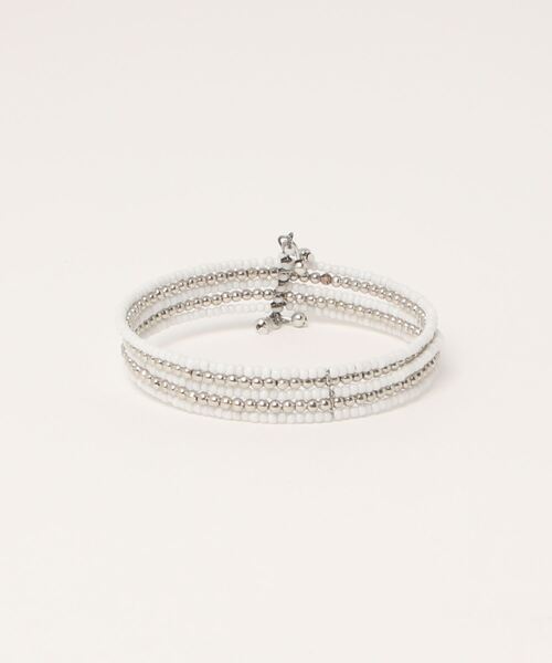 チャイハネ(チャイハネ)の「【チャイハネ】ミティバングル(バングル/リストバンド・レディース・ホワイト/ピンク/イエロー/ブルー・FREE)」の5枚目の写真