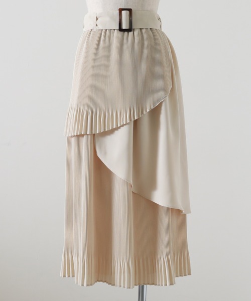 Cheek（チーク）の「ランダムティアードプリーツスカート（スカート・レディース・ブルー/グリーン/アイボリー・MEDIUM）」の15枚目の写真