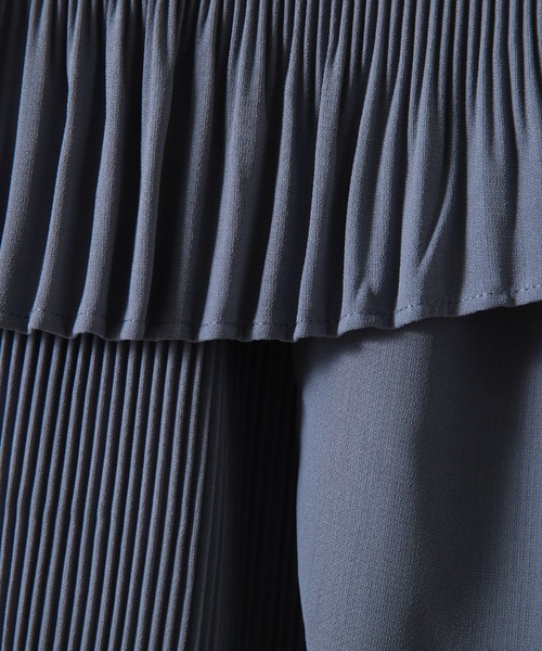 Cheek（チーク）の「ランダムティアードプリーツスカート（スカート・レディース・ブルー/グリーン/アイボリー・MEDIUM）」の7枚目の写真