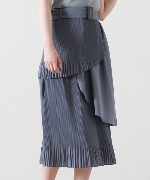 Cheek（チーク）の「ランダムティアードプリーツスカート（スカート・レディース・ブルー/グリーン/アイボリー・MEDIUM）」の21枚目の写真