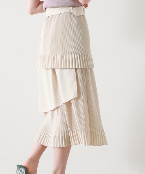 Cheek（チーク）の「ランダムティアードプリーツスカート（スカート・レディース・ブルー/グリーン/アイボリー・MEDIUM）」の18枚目の写真