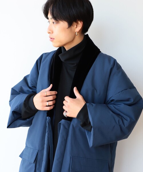 BEAMS JAPAN（ビームス　ジャパン）の「THIS IS MADE IN JAPAN × BEAMS JAPAN / 別注 どてら ダウンジャケット Vol.6（ダウンジャケット/コート・レディース・チャコールグレー/ネイビー・4/3/2）」の10枚目の写真