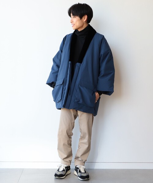 BEAMS JAPAN（ビームス　ジャパン）の「THIS IS MADE IN JAPAN × BEAMS JAPAN / 別注 どてら ダウンジャケット Vol.6（ダウンジャケット/コート・レディース・チャコールグレー/ネイビー・4/3/2）」の15枚目の写真