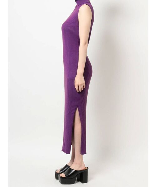 EVRIS（エヴリス）の「タートルネックリブノースリワンピース（ワンピース・レディース・ブラック/パープル/グリーン・FREE）」の19枚目の写真