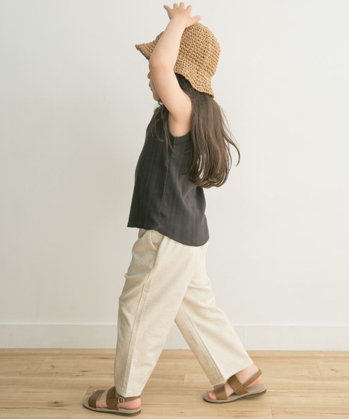 URBAN RESEARCH DOORS（アーバンリサーチドアーズ）の「ノースリーブランダムリブカットソー(KIDS)（Tシャツ/カットソー・キッズ・アイボリー/スミクロ・120/105/135）」の2枚目の写真