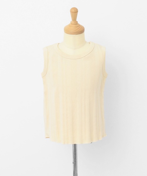 URBAN RESEARCH DOORS（アーバンリサーチドアーズ）の「ノースリーブランダムリブカットソー(KIDS)（Tシャツ/カットソー・キッズ・アイボリー/スミクロ・120/105/135）」の16枚目の写真