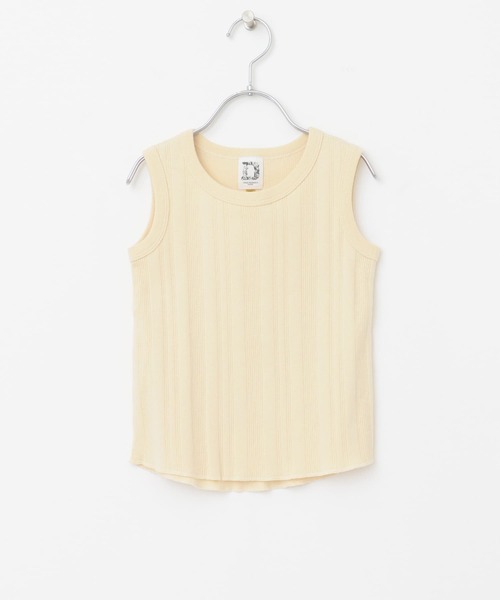 URBAN RESEARCH DOORS（アーバンリサーチドアーズ）の「ノースリーブランダムリブカットソー(KIDS)（Tシャツ/カットソー・キッズ・アイボリー/スミクロ・120/105/135）」の12枚目の写真