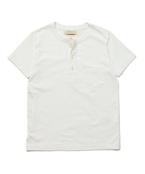 REMI RELIEF(レミレリーフ)の「◇REMI RELIEF×BEAMS PLUS / 別注 ヘンリーネックTシャツ(Tシャツ/カットソー・メンズ・ホワイト/グレー/ネイビー・X-LARGE/SMALL/MEDIUM/LARGE)」の6枚目の写真