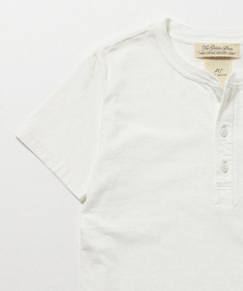 REMI RELIEF(レミレリーフ)の「◇REMI RELIEF×BEAMS PLUS / 別注 ヘンリーネックTシャツ(Tシャツ/カットソー・メンズ・ホワイト/グレー/ネイビー・X-LARGE/SMALL/MEDIUM/LARGE)」の4枚目の写真