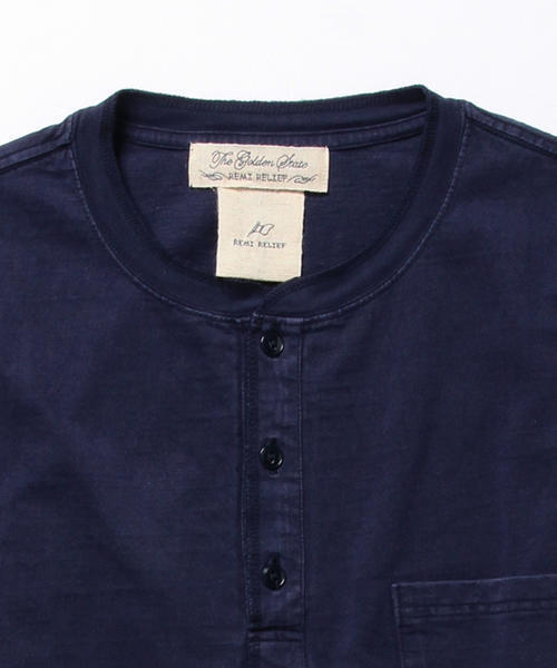 REMI RELIEF(レミレリーフ)の「◇REMI RELIEF×BEAMS PLUS / 別注 ヘンリーネックTシャツ(Tシャツ/カットソー・メンズ・ホワイト/グレー/ネイビー・X-LARGE/SMALL/MEDIUM/LARGE)」の17枚目の写真