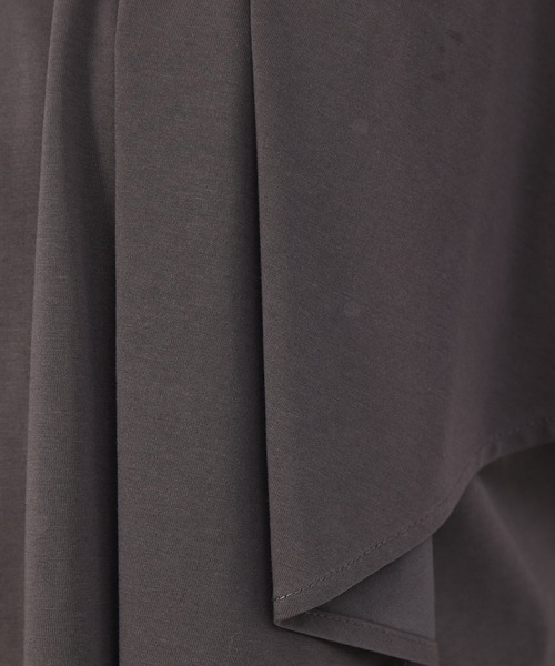 qualite(カリテ)の「2wayアシメフラッププルオーバー(Tシャツ/カットソー・レディース・ホワイト/サーモンピンク/チャコールグレー・フリー)」の19枚目の写真