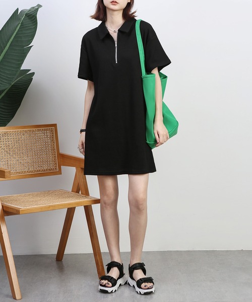 MAISON DE THERESE（メゾン ド テレーズ）の「シャツワンピース（シャツワンピース・レディース・ブルー/ブラック・M/S）」の10枚目の写真