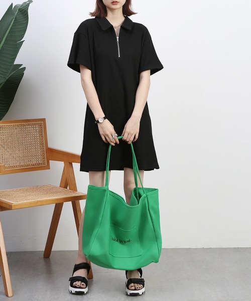 MAISON DE THERESE（メゾン ド テレーズ）の「シャツワンピース（シャツワンピース・レディース・ブルー/ブラック・M/S）」の9枚目の写真